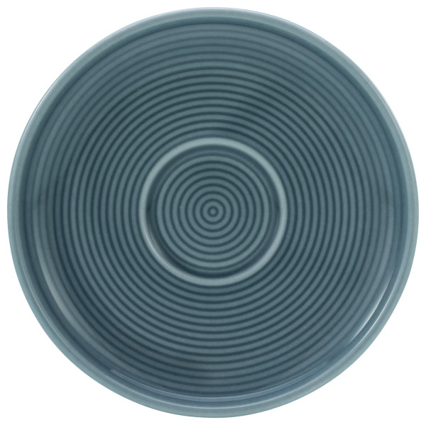 Espressountertasse SESSION in blau aus Porzellan