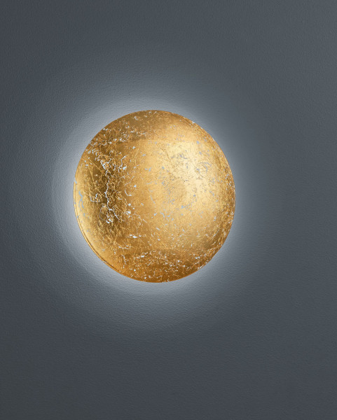 Wandleuchte CHIROS in goldfarben aus Metall
