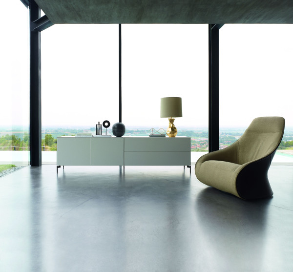 Sideboard PUR BOX in weiß aus Lack