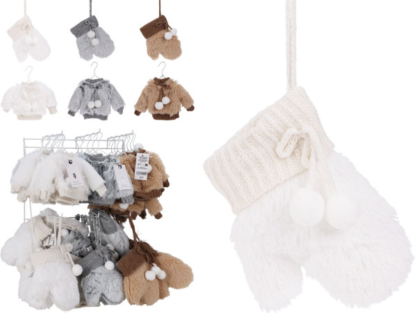 Christbaumschmuck Hänger JACKE/HANDSCHUH aus Polyester