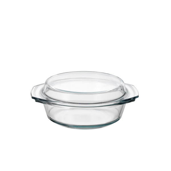 Backform rund in klar aus Glas