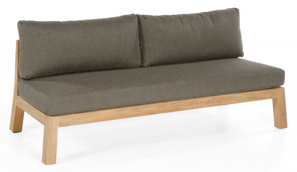 Loungesofa CLIFTON in braun aus Teak