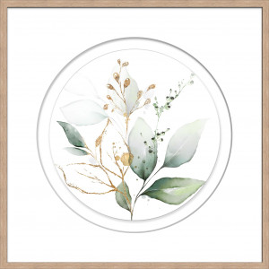 Kunstdruck GREEN LEAF II Kunstdruck GREEN LEAF II