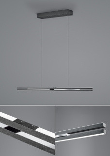 Pendelleuchte ELEMENTS BEN in schwarz aus Metall