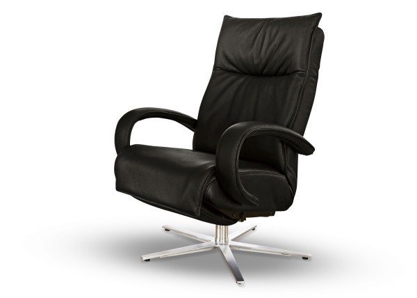 Relaxsessel MONDO KISO in grau aus Leder