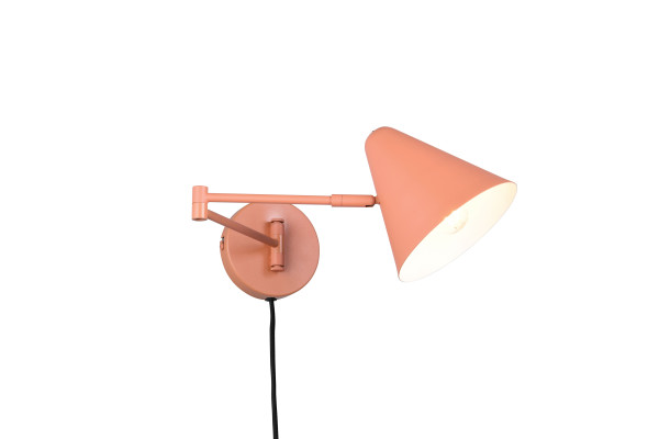 Wandleuchte COSIMA in apricot aus Metall