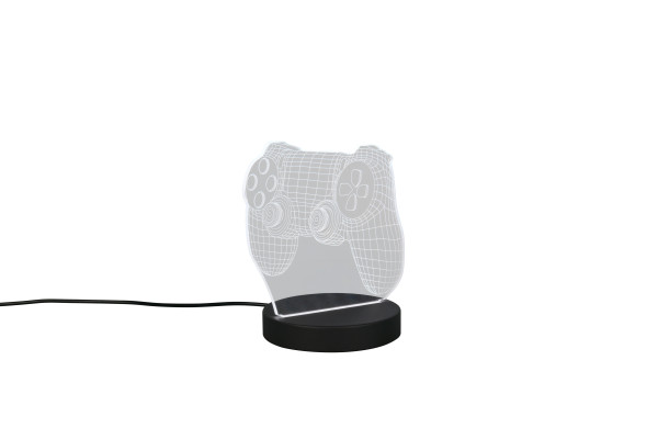 Tischleuchte JOY LED in schwarz aus Kunststoff