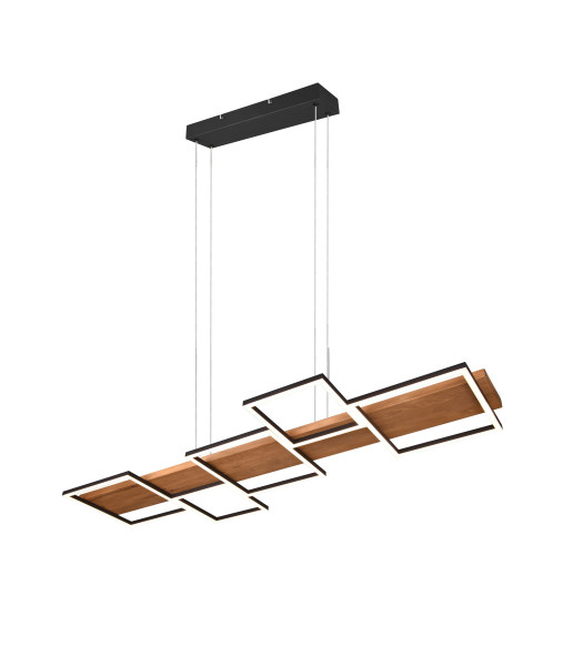 Pendelleuchte HARPER in schwarz aus Materialmix