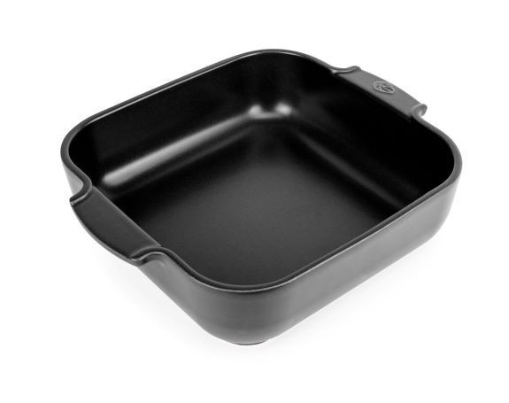 Auflaufform APPOLIA in schwarz aus Steinzeug