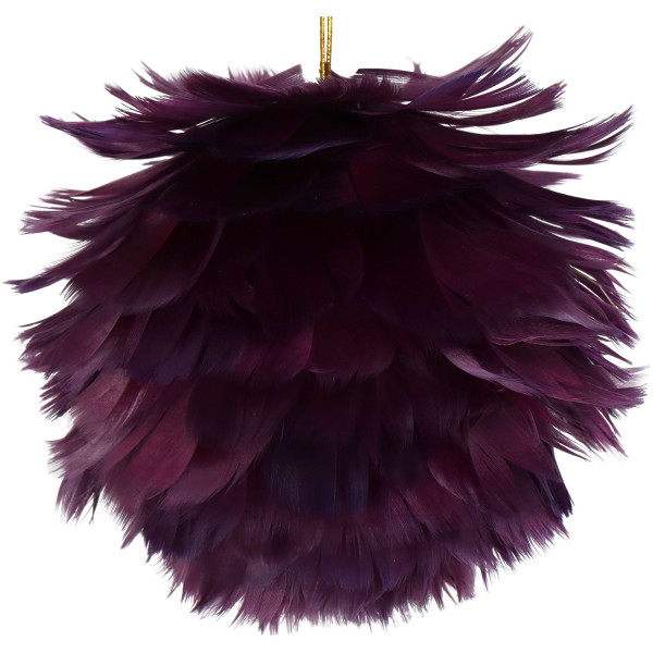 Dekohänger FEATHER BALL pink in pink aus Kunststoff