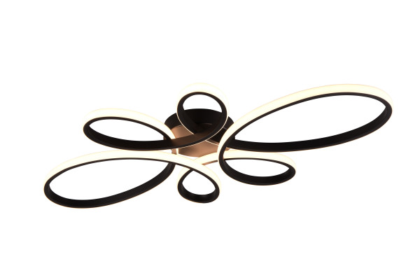 Deckenleuchte FLY LED in schwarz aus Metall