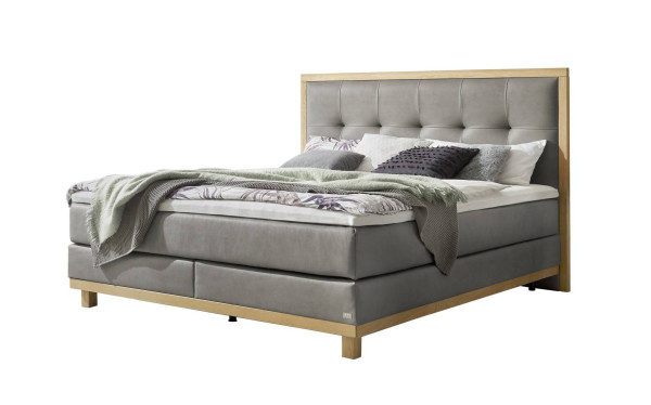 Boxspringbett HASENA CECILIA in 835-Monet steel