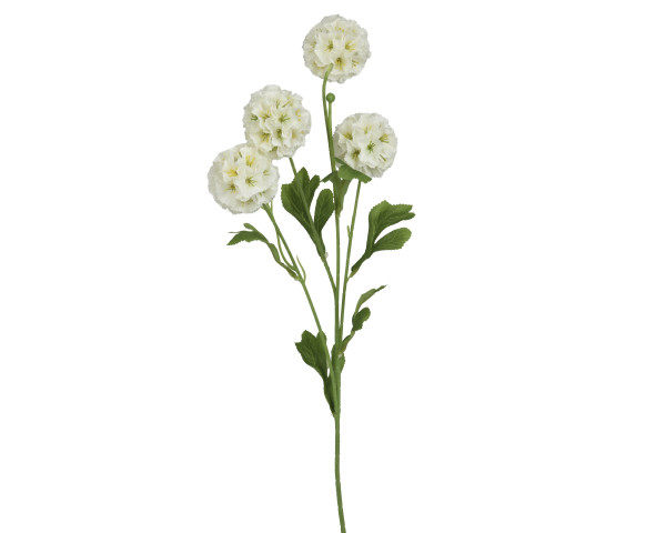 Kunstblume FLOR weiss in weiß aus Kunststoff