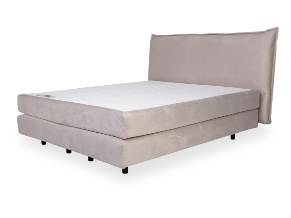 Boxspringbett MONDO BARELL in beige aus Stoff