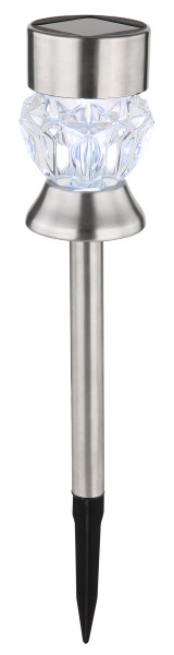 Solarleuchten-Set LED in schwarz aus Edelstahl