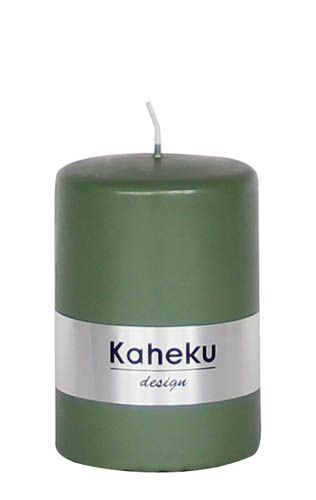 Kerze POWDER in oliv aus Wachs
