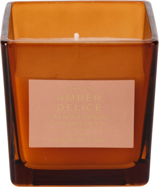 Duftkerze in mehrfarbig aus Glas