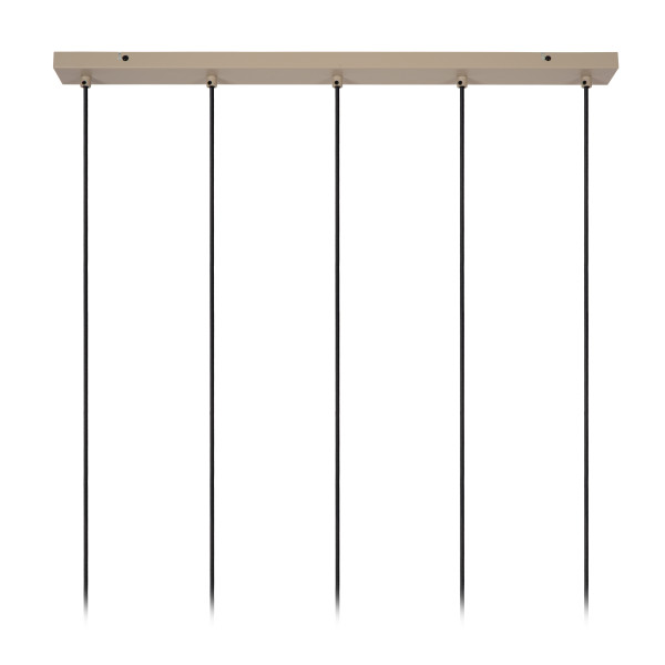 Pendelleuchte EVORA in taupe aus Metall