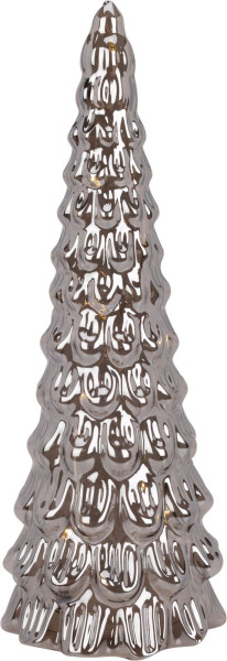 Weihnachtsbaum LED in grau aus Glas