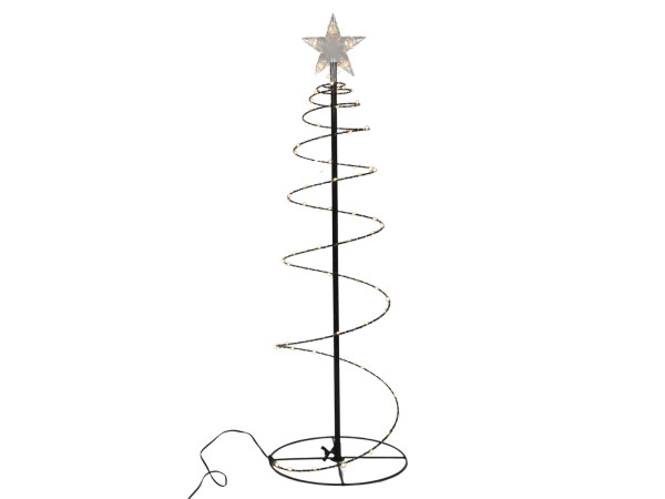 Dekoobjekt LED WEIHNACHTSBAUM in schwarz aus Metall