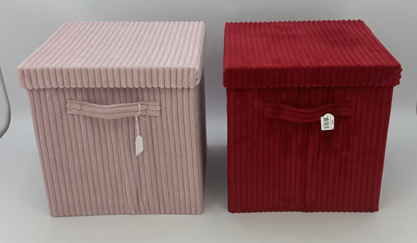 Sitzhocker CORD in mehrfarbig aus Polyester