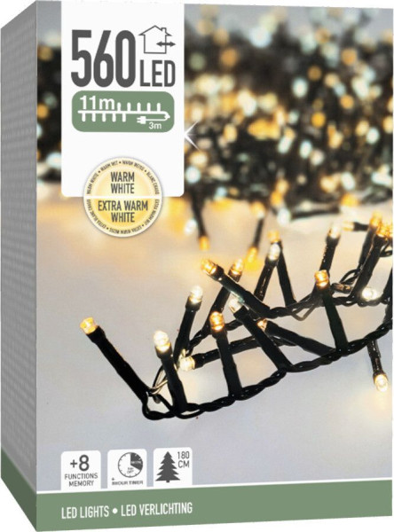 Lichterkette MICRO CLUSTER LED in grün aus Kunststoff