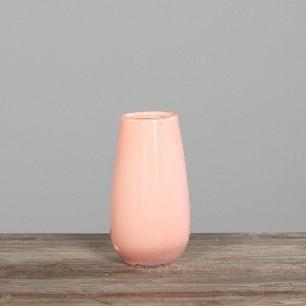 Vase in apricot aus Glas