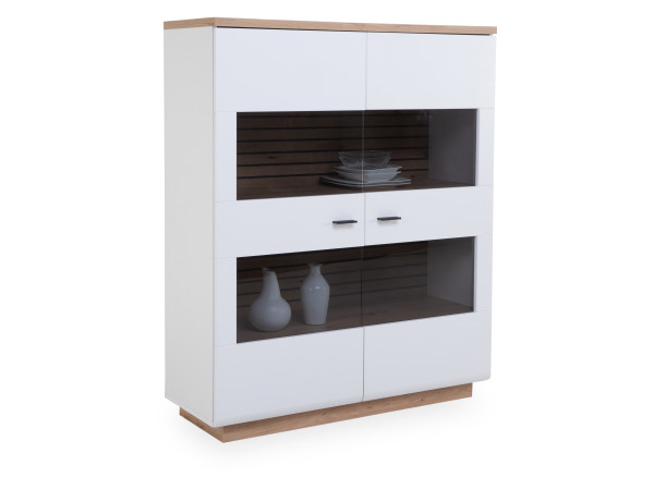 Highboard HARPER WENTWORTH in weiß aus Dekor