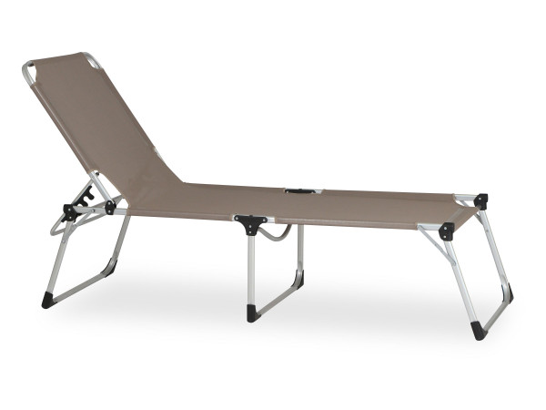 Gartenliege SIENA GARDEN Alu-XXL in grau