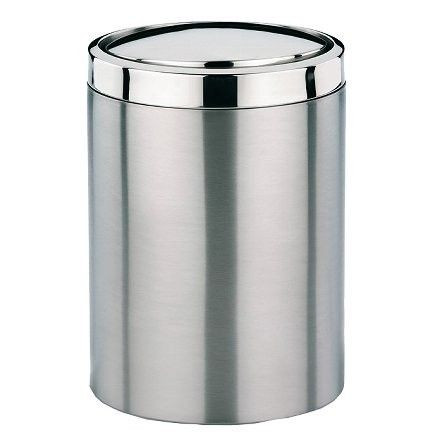 Schwingdeckeleimer ARI 7l in silberfarben aus Metall