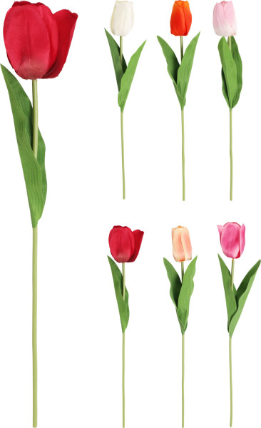 Kunstblume TULPE in mehrfarbig aus Polyester