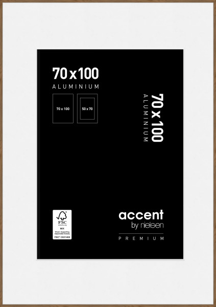 Bilderrahmen ACCENT PREMIUM in braun aus Aluminium