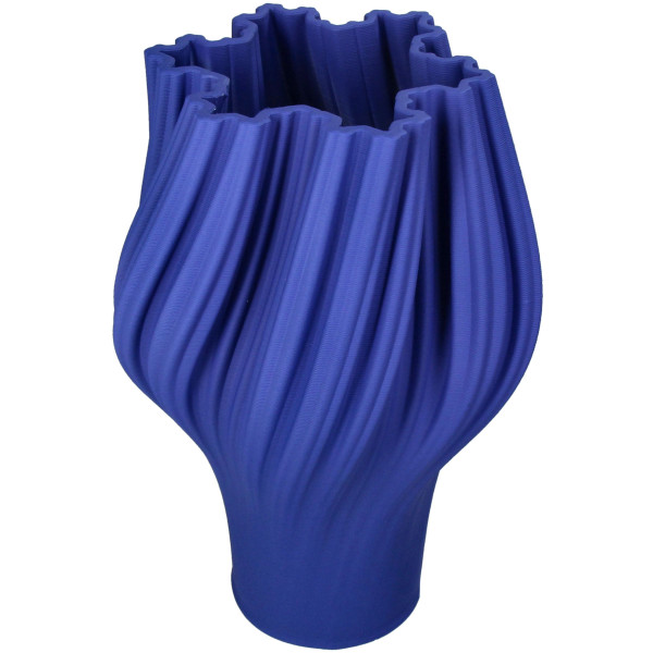 Vase in blau aus Porzellan