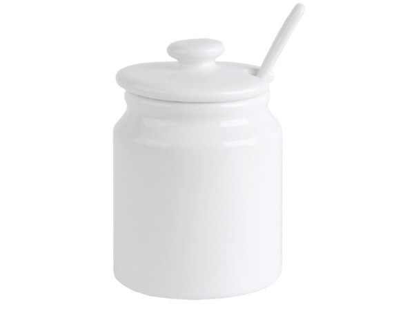 Zuckerdose WHITE in weiß aus Porzellan