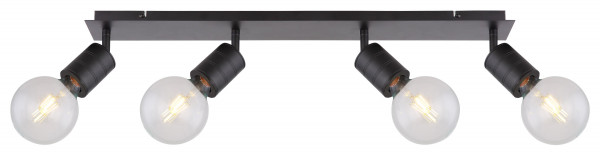 Strahler in schwarz aus Metall