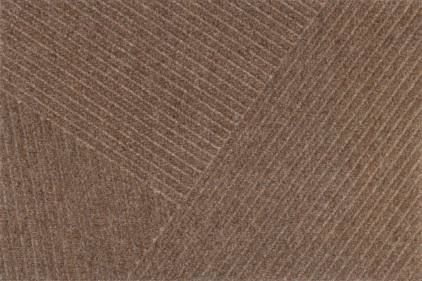 Fußmatte DUNE STRIPES TAUPE in grau aus Mischgewebe