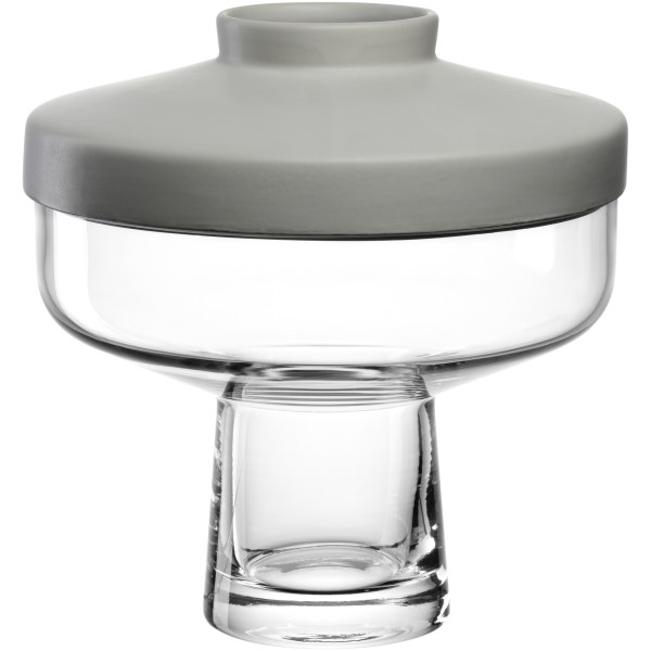 Vase RIVA in grau