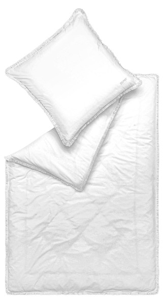 Bettwäsche ESPRIT HOME ESPRIT E-FRINGE in weiß aus Baumwolle