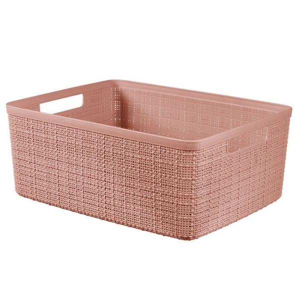 Korb JUTE rosa