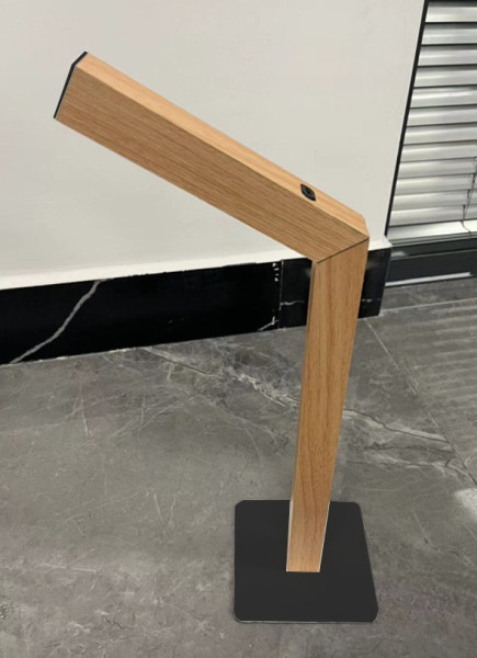 Tischleuchte LED SKIP in natur aus Kunststoff