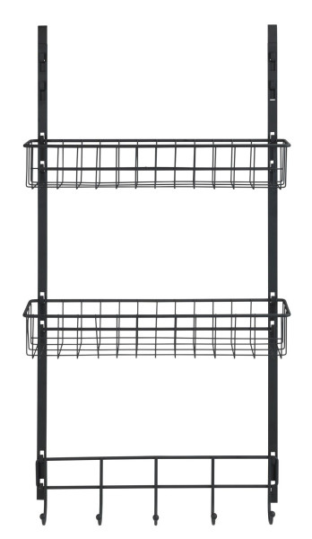 Türregal STORAGE in schwarz aus Metall