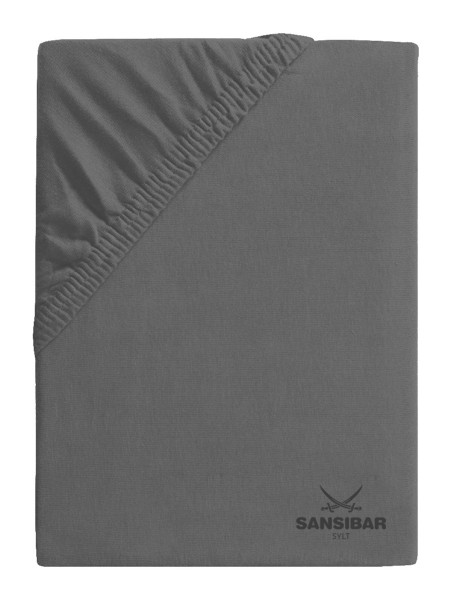 Boxspringbezug SANSIBAR Jersey in anthrazit aus Mischgewebe
