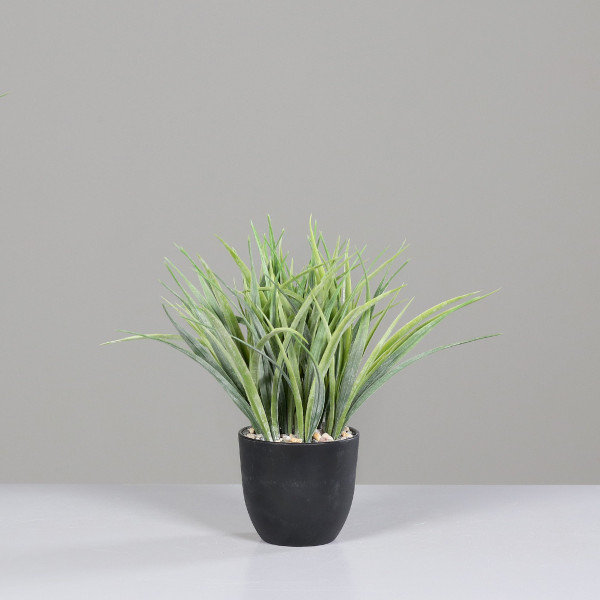 Kunstpflanze Gras in grün aus Kunststoff