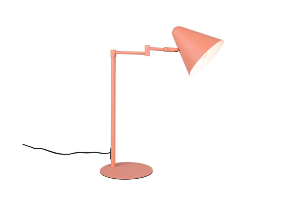 Tischleuchte COSIMA in apricot aus Metall