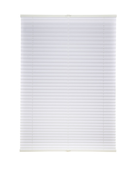 Plissee FREE weiß 70x130cm in weiß aus Polyester