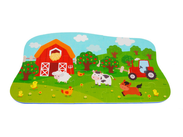 Puzzlematte FARM in bunt aus Kunststoff