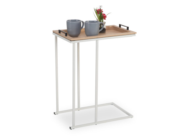 Beistelltisch SILVETTA in braun aus Dekor