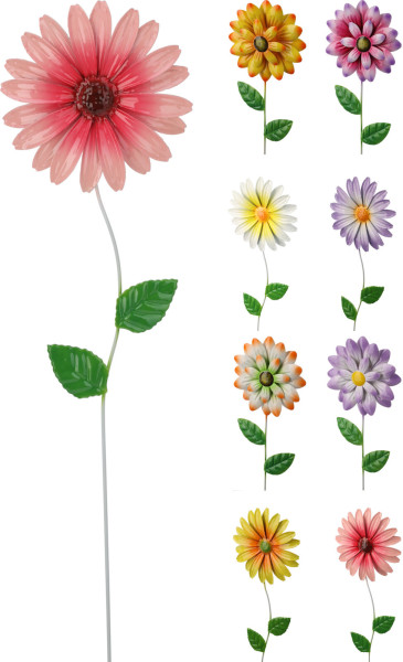 Gartenstecker FIORE in mehrfarbig aus Eisen