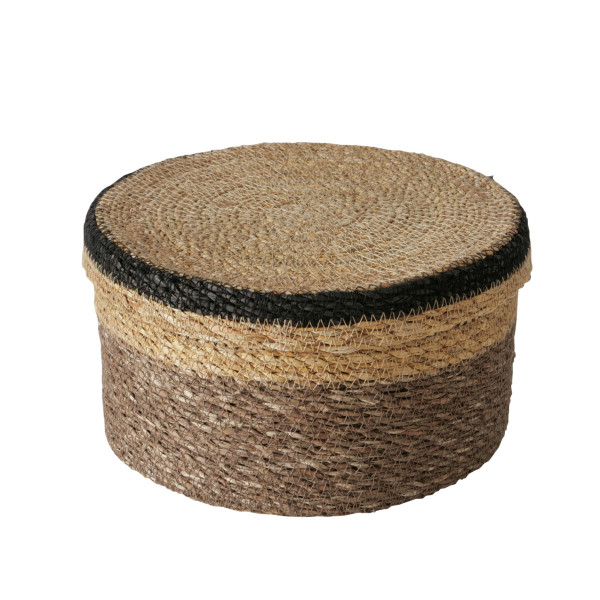 Korb BABOU in mehrfarbig aus Seegras