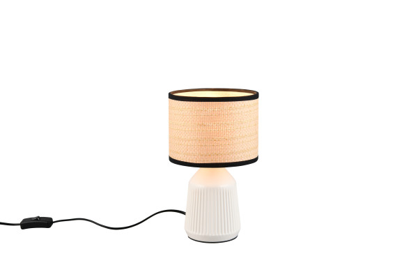 Tischleuchte FORMENTERA weiß in weiß aus Keramik